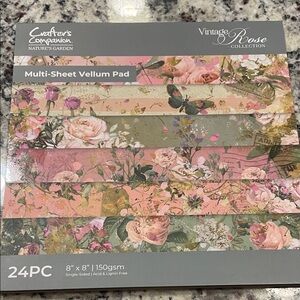 Crafter's Companion Floral Vellum Pad
